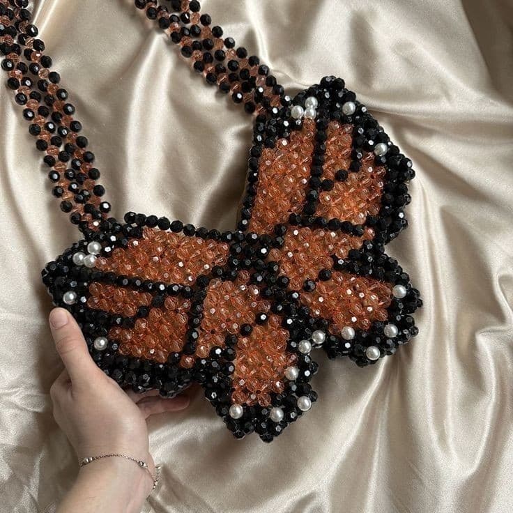 Kəpənək muncuq çanta 🦋